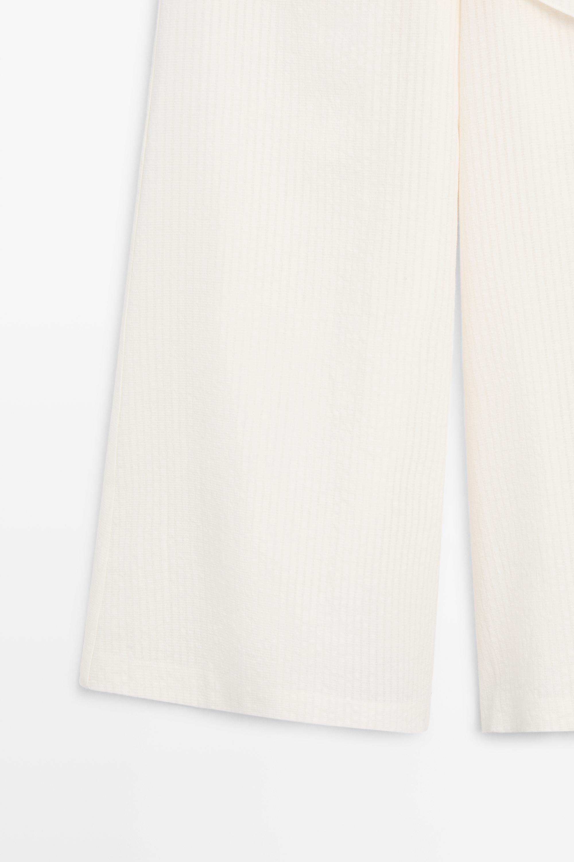 Jupe-culotte texturée total look